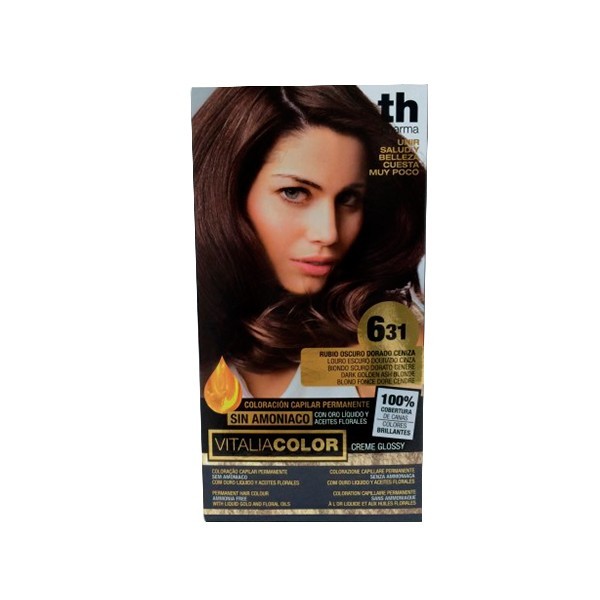 TH PHARMA VITALIA COLOR  631 RUBIO OSCURO DORADO CENIZA