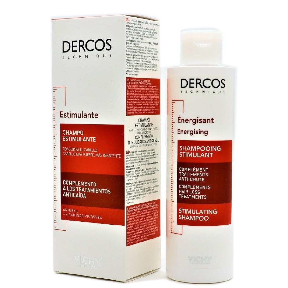 DERCOS TECHNIQUE CHAMPU ESTIMULANTE C AMINEXIL...