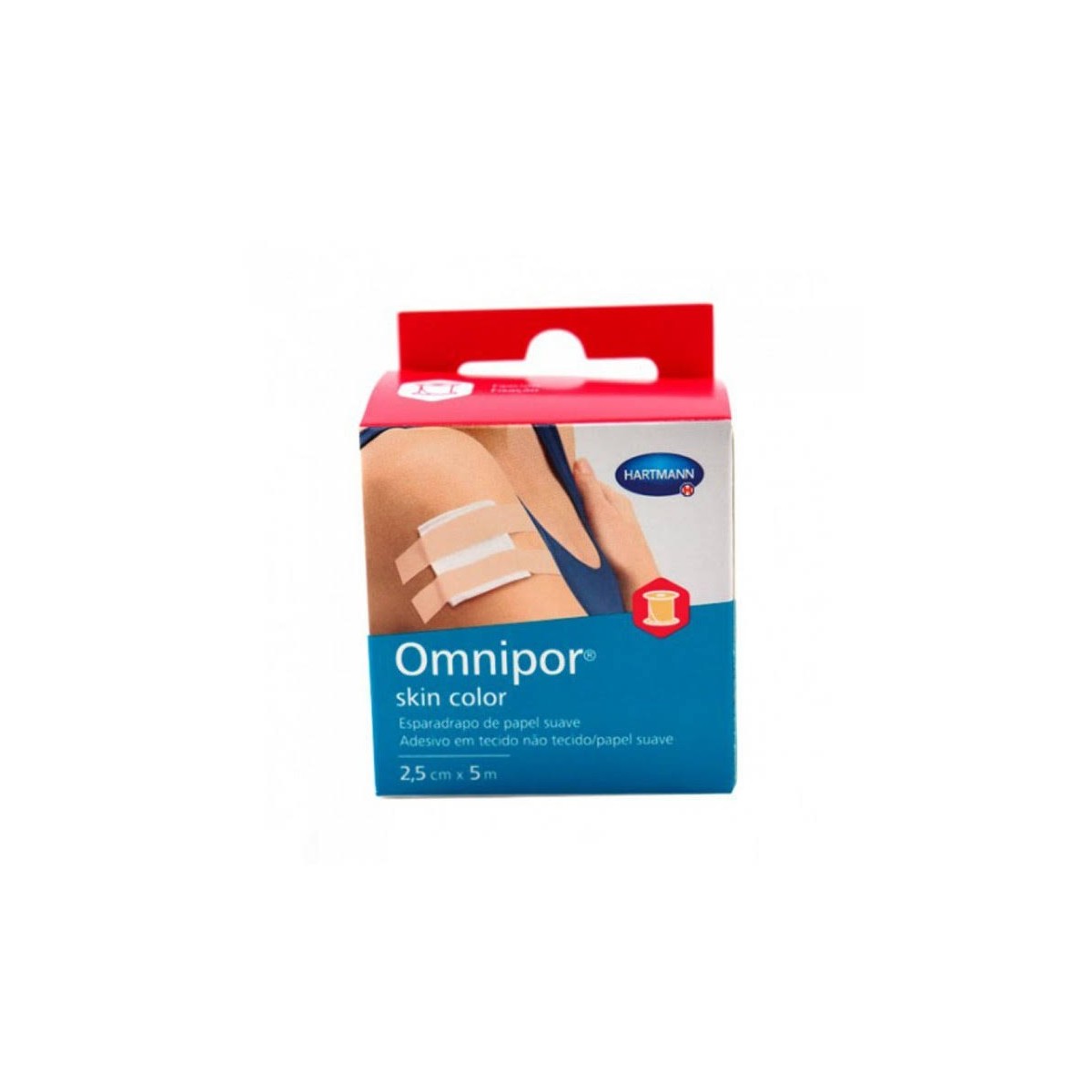 Esparadrapo Hipoalergico Omnipor Skin Color 5 M...