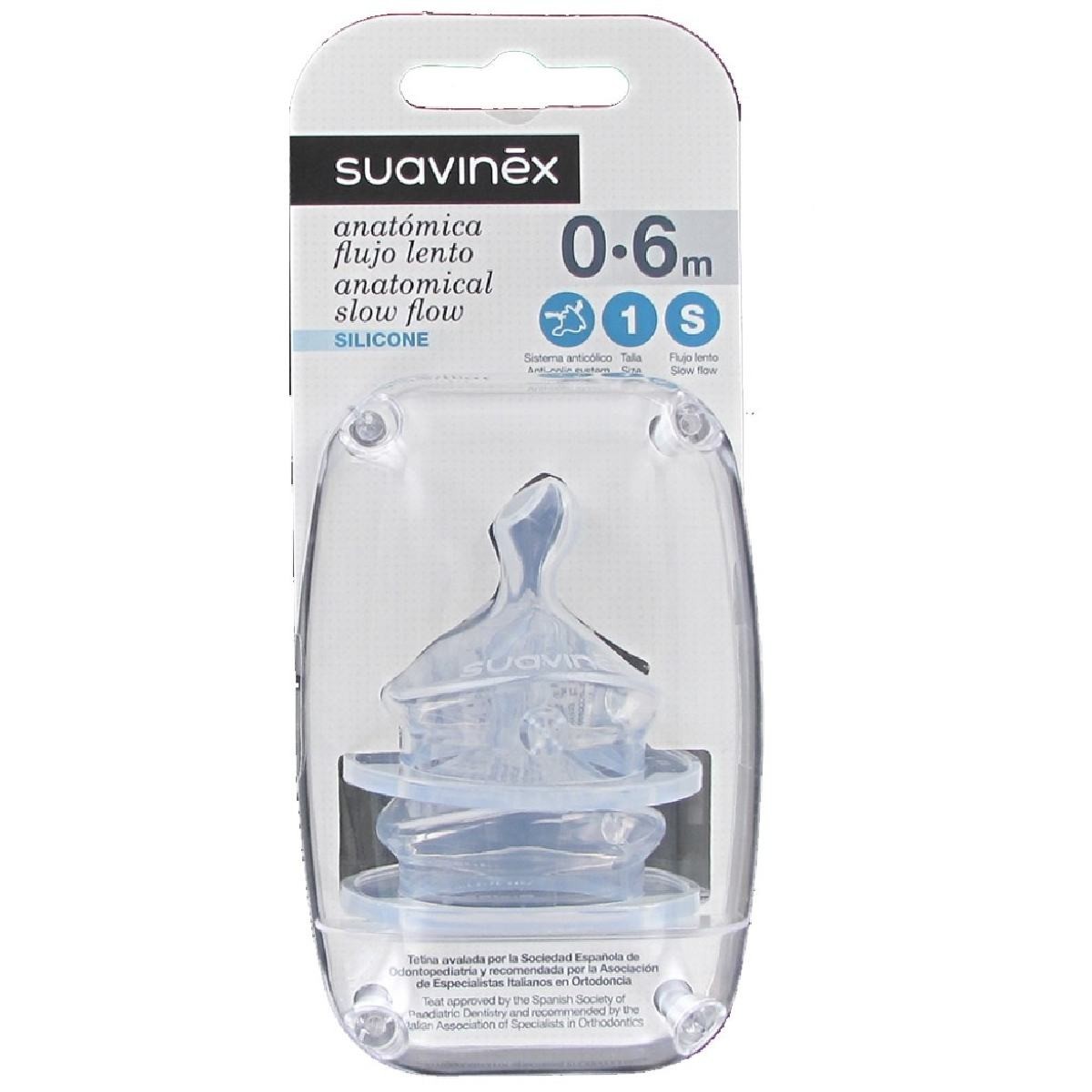 Suavinex Tetina Anatomica Silicona T1M 2U
