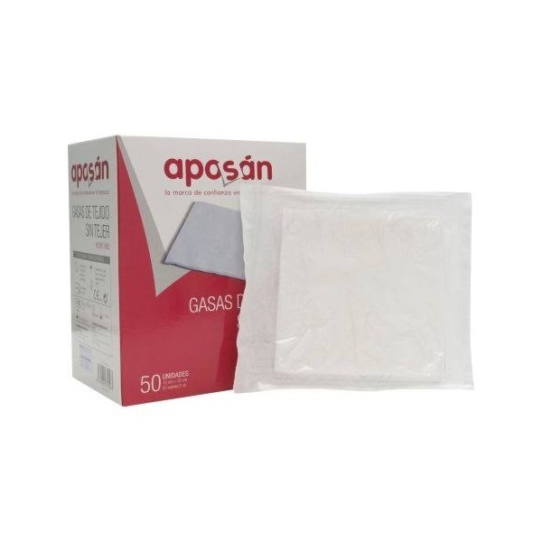 Aposan gasa estéril tejido sin tejer 10cmx10cm 50 Gasas...