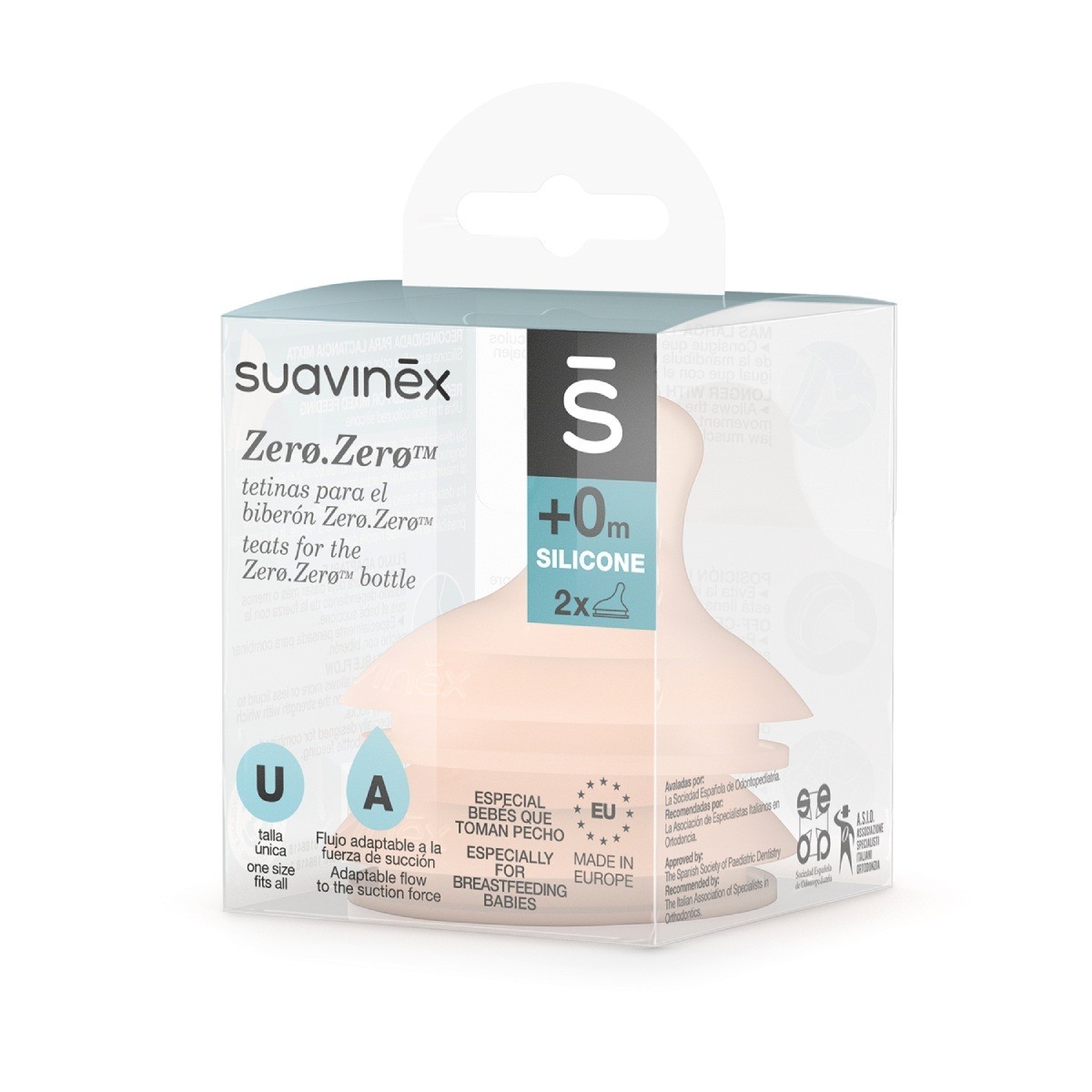 Suavinex Tetina Silicona ZeroZero 0M flujo...