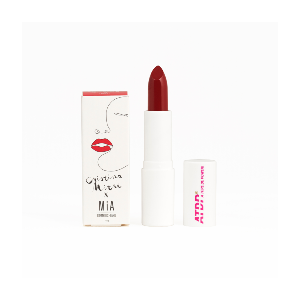 LABIAL ATDP BORGOÑA CRISTINA MITRE MIA COSMETICS