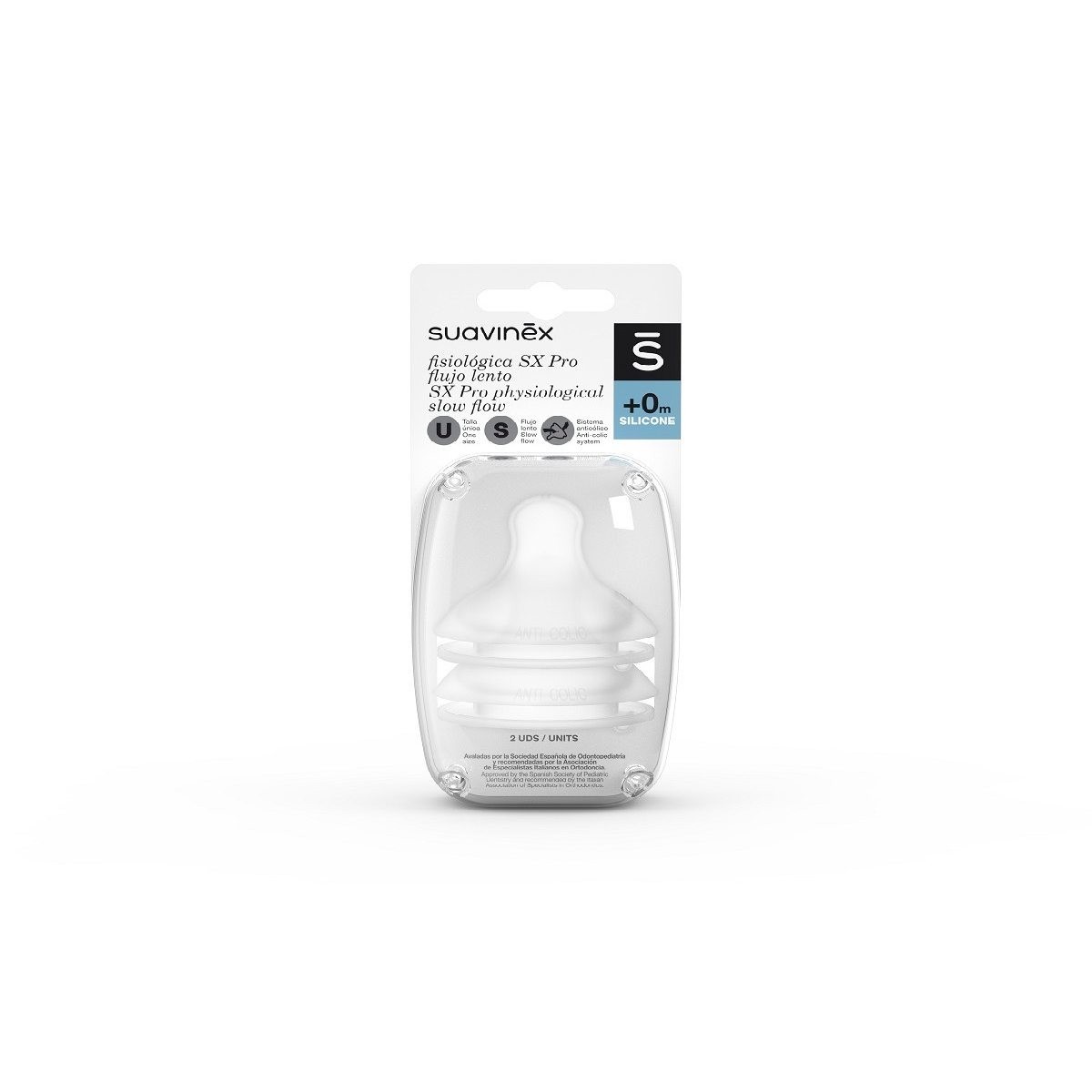 TETINA SILICONA FISIOLOGICA SX PRO 6M 2U