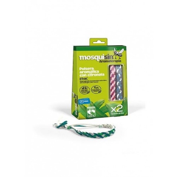 MOSQUISIN PULSERA CITRONELA 2UN ETNIC PRIM