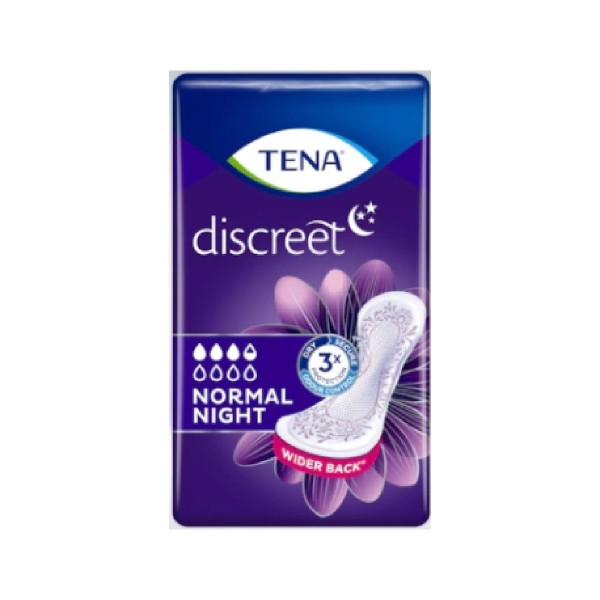 TENA DISCREET NORMAL NIGHT 10U