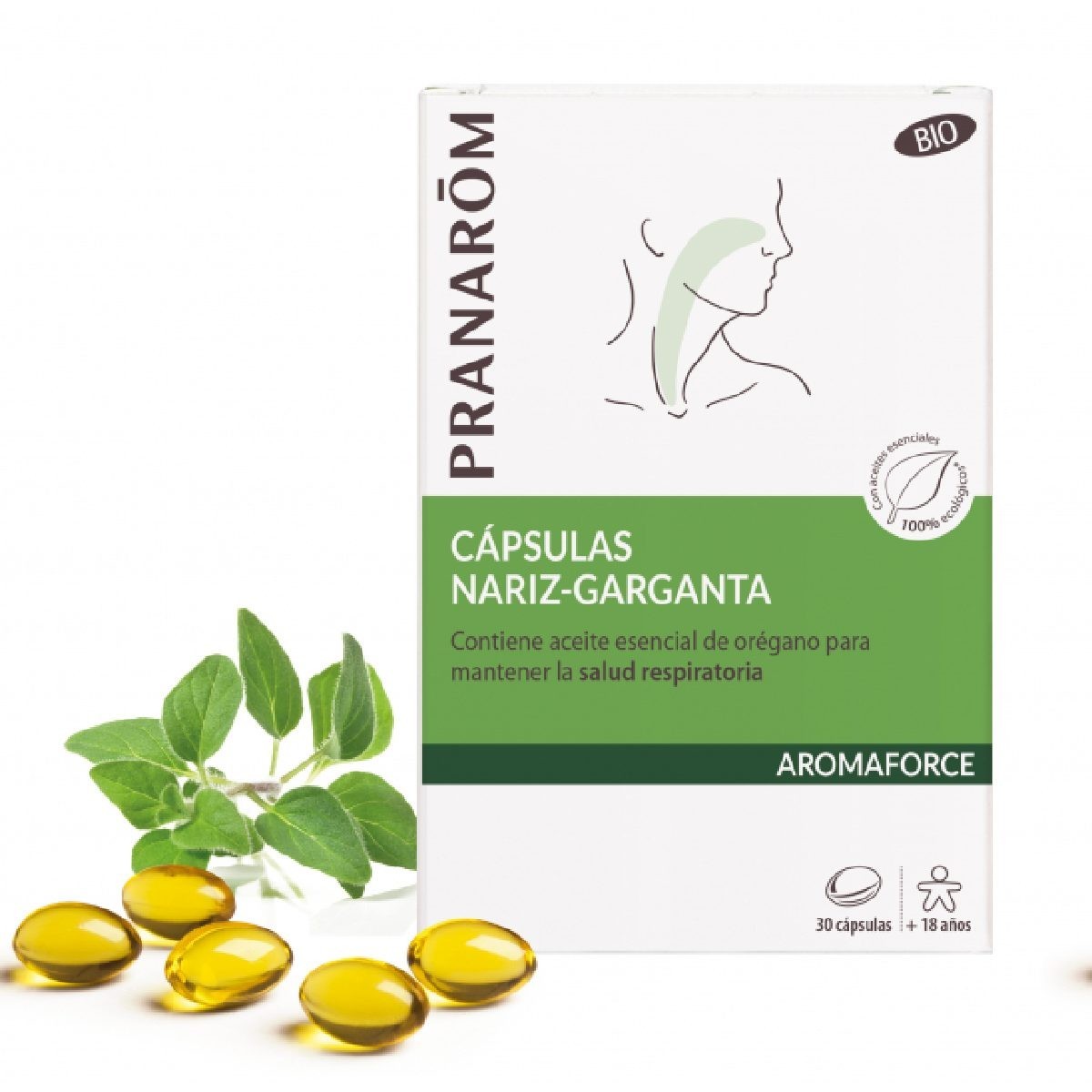 AROMAFORCE NARIZ Y GARGANTA 30 CAPSULAS PRANAROM