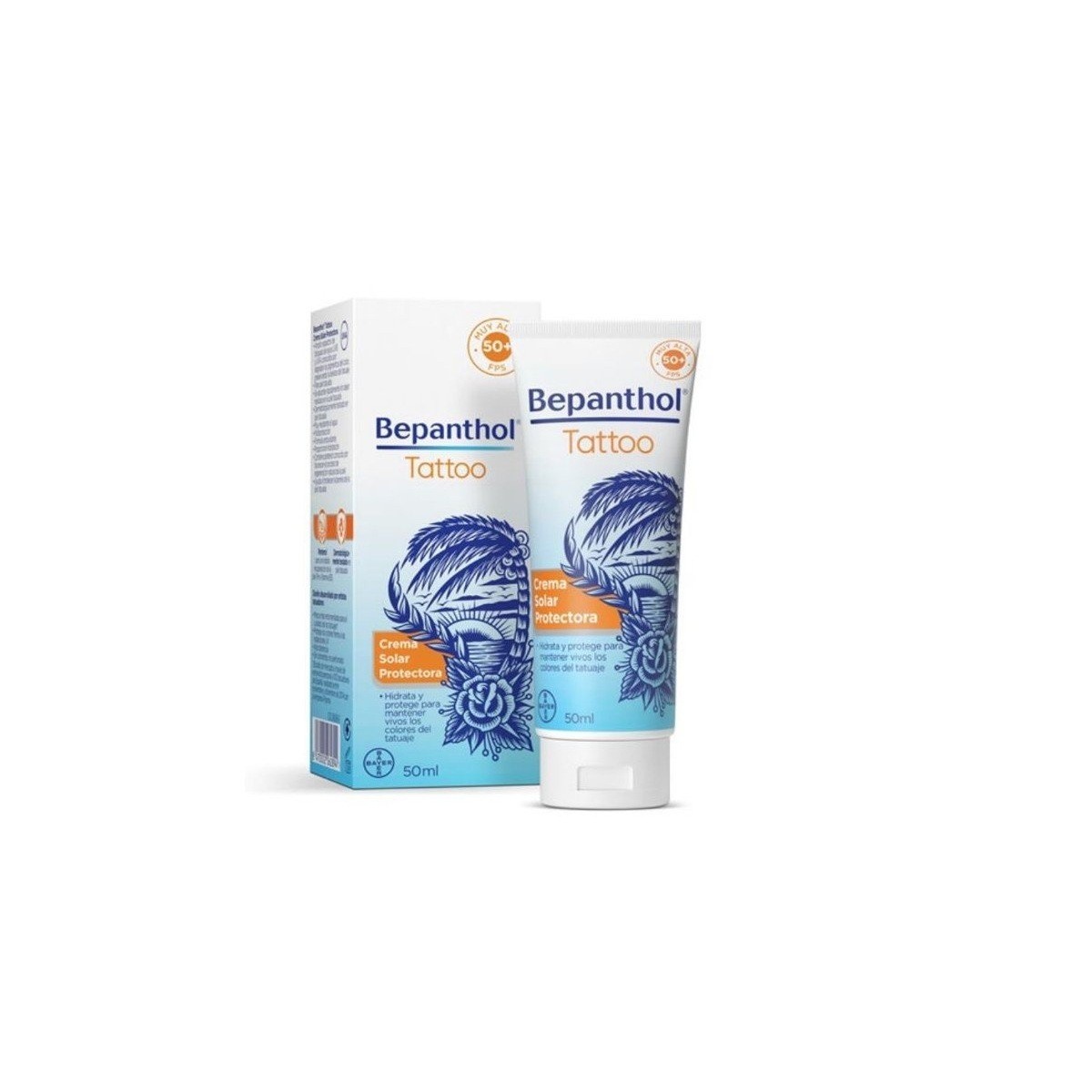 BEPANTHOL TATTOO CREMA SOLAR 50 50ML