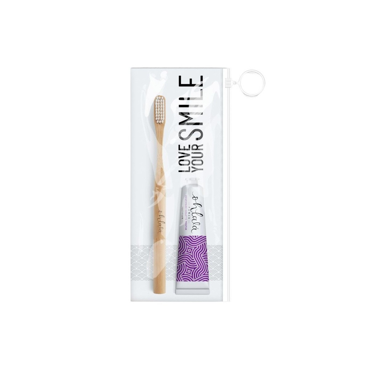 OHLALA CEPILLO BAMBU + PASTA VIOLETA MENTA