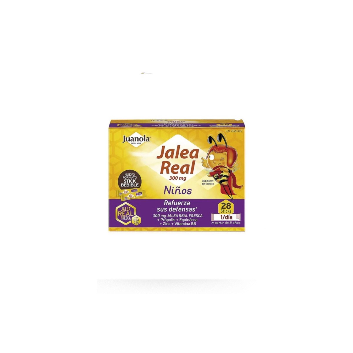 JUANOLA JALEA REAL NIÑOS 300MG  28 SOBRES
