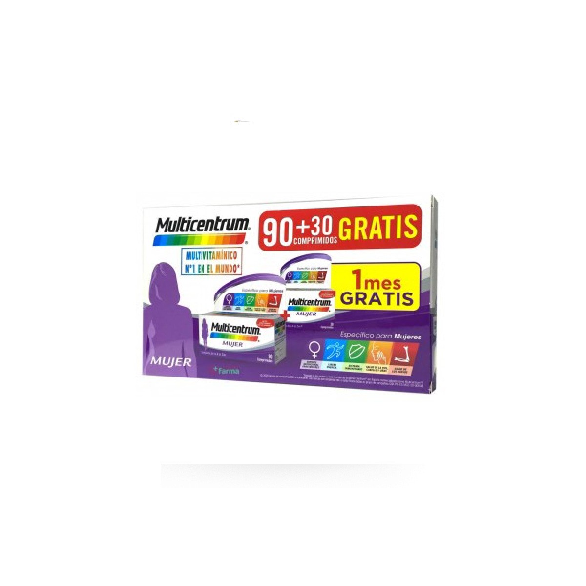 MULTICENTRUM MUJER 90+30 COMPRIMIDOS PACK...