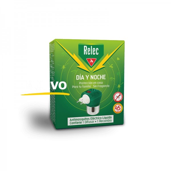 RELEC DIA Y NOCHE ANTIMOSQUITOS ELÉCTRICO LÍQUIDO