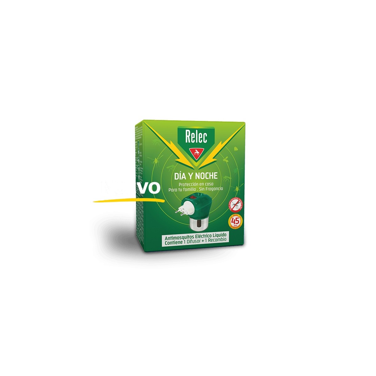 RELEC DIA Y NOCHE ANTIMOSQUITOS ELÉCTRICO LÍQUIDO