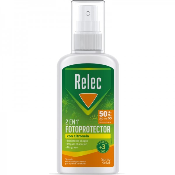 RELEC FOTOPROTECTOR SPF50 CITRONELA SPRAY