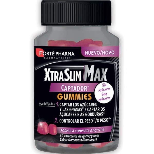 XTRASLIM MAX CAPTADOR 60 GUMMIES FRAMBUESA