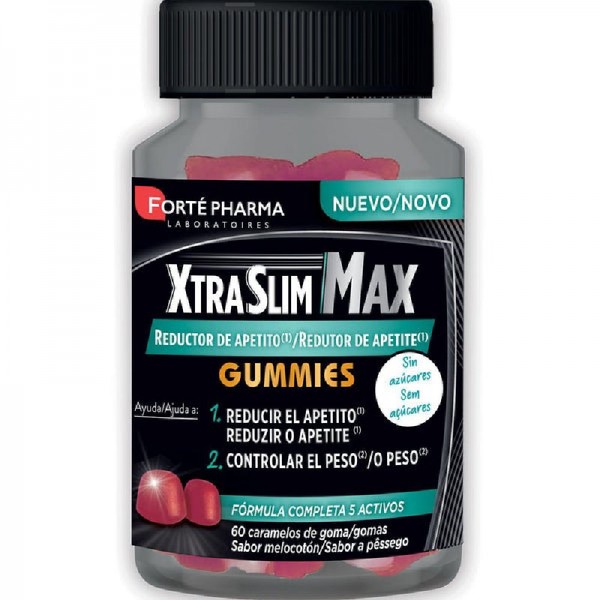 XTRASLIM MAX REDUCTOR APETITO 60 GUMMIES MELOCOTÓN