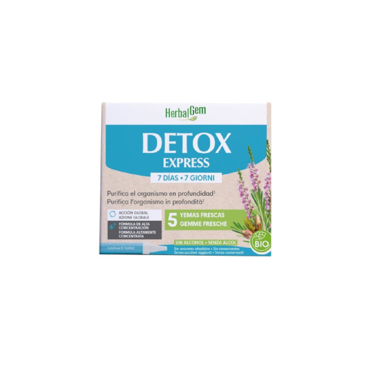 HERBALGEM DETOX EXPRESS 7*10ML PRANAROM