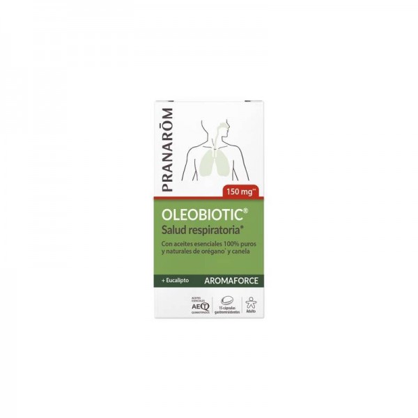 AROMAFORCE OLEOBIOTIC 150MG 15 CAPSULAS PRANAROM