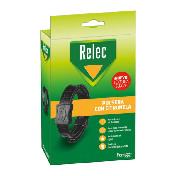 RELEC PULSERA AROMÁTICA ADULTO NEGRA