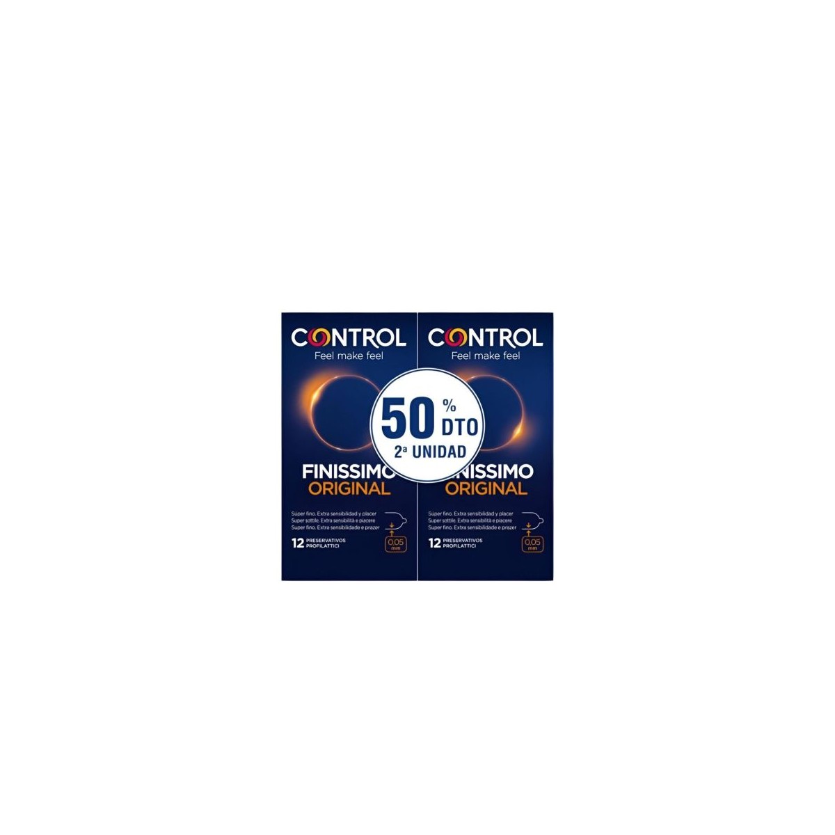 CONTROL FINISSIMO PRESERVATIVOS PACK 2 12U