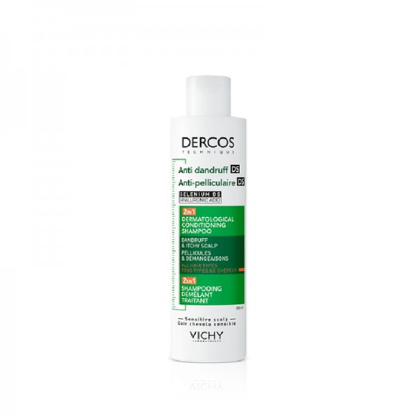 CHAMPU ANTICASPA 2 EN 1 390ML DERCOS