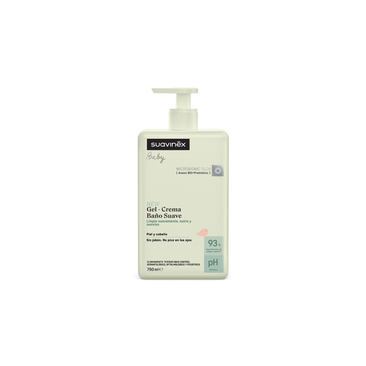 BABY GEL CREMA BAÑO SUAVE 750ML SUAVINEX