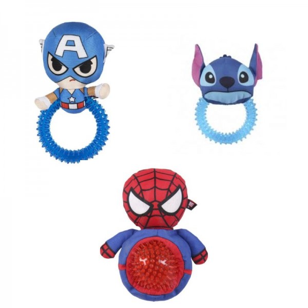 MORDEDOR PERRO CAPITAN AMERICA/STICH/SPIDERMAN