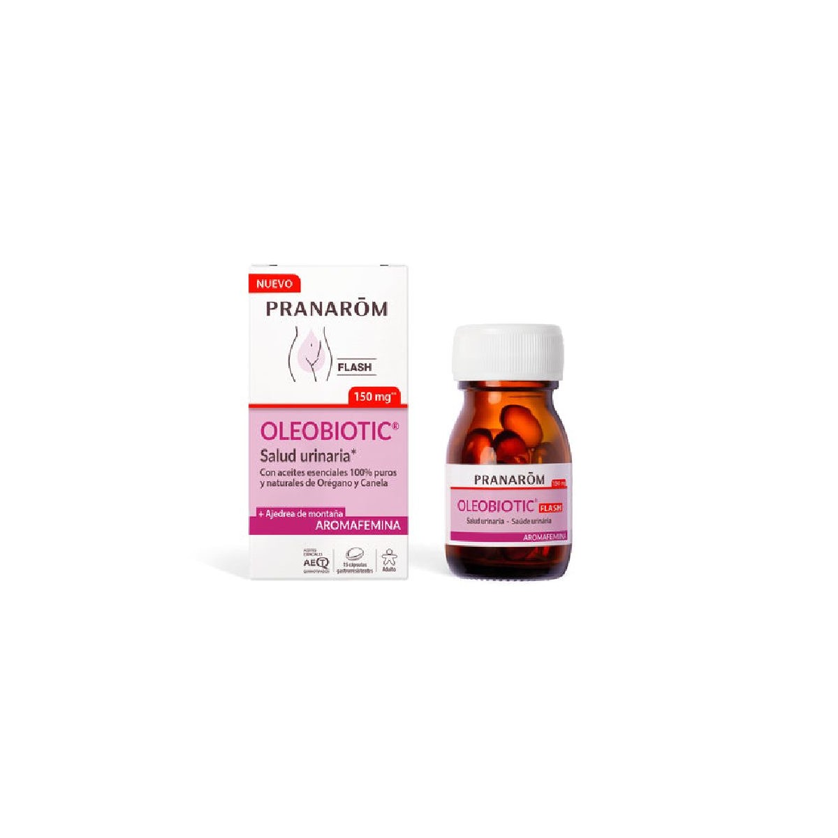 AROMAFEMINA OLEOBIOTIC 15 CAPSULAS FLASH PRANAROM