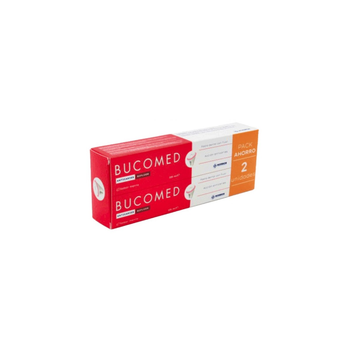 BUCOMED PASTA ANTICARIES DUPLO MENTA 125ML