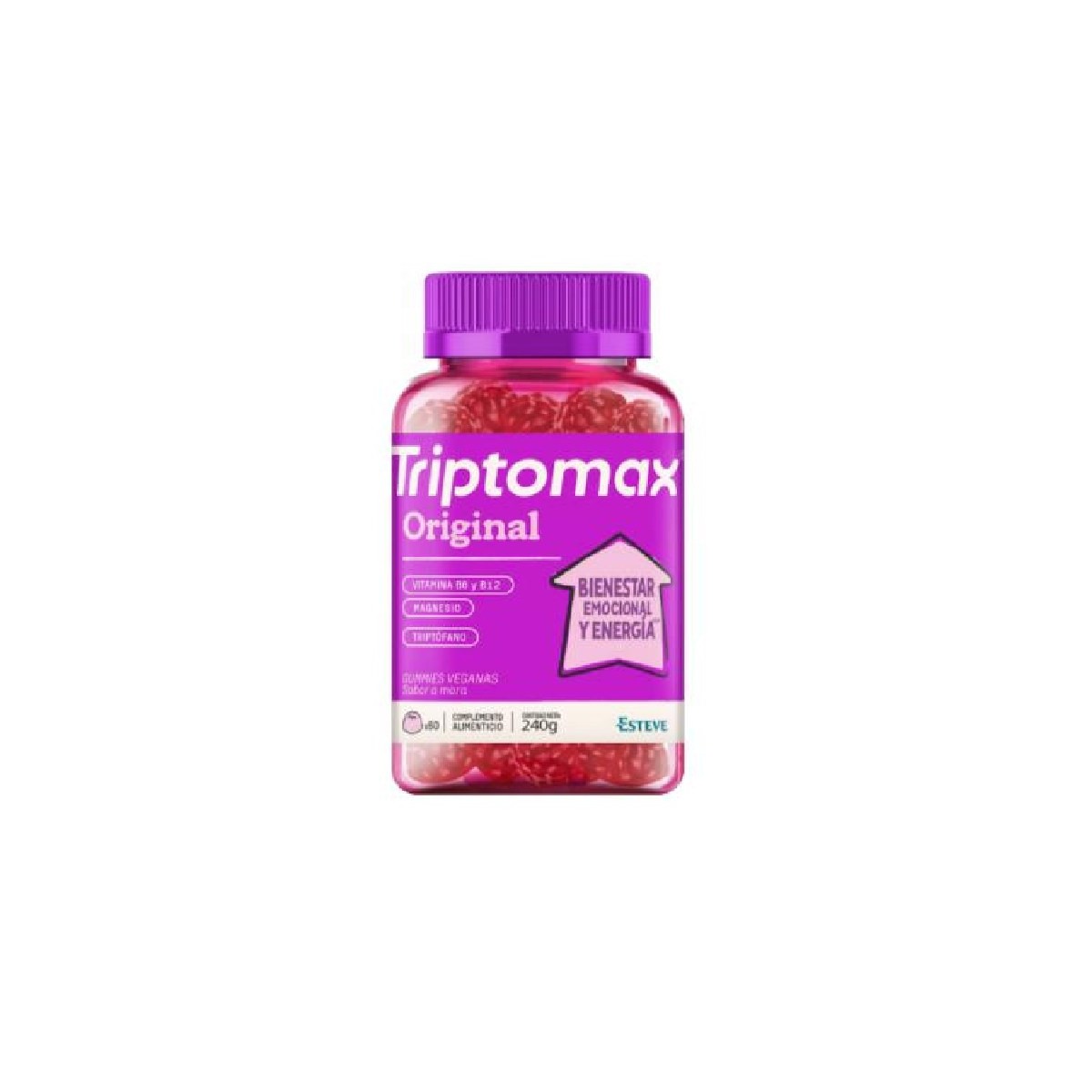 TRIPTOMAX ORIGINAL 60 GUMMIES SABOR MORA