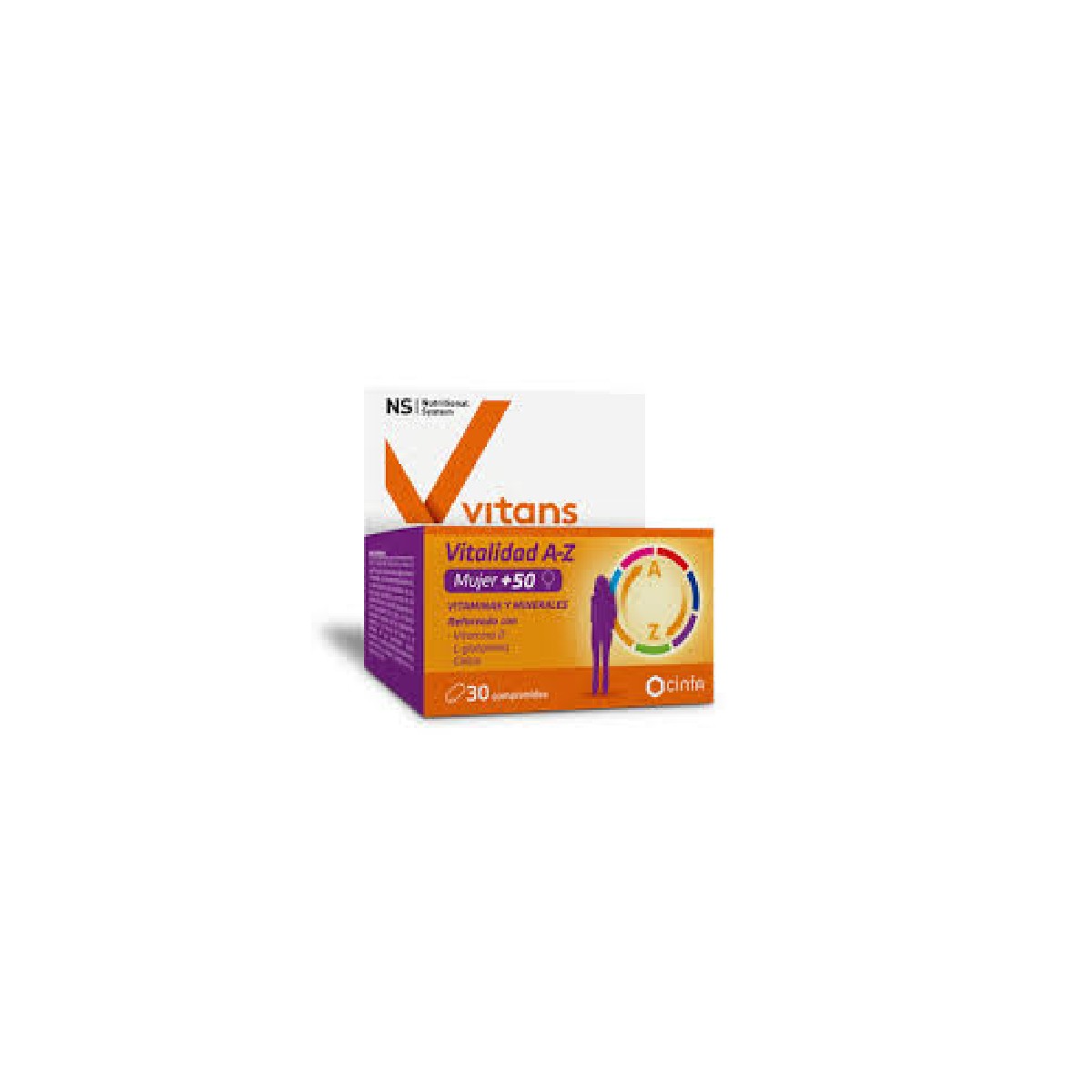 NS VITANS VITALIDAD A-Z MUJER 50+ 30 COMPRIMIDOS