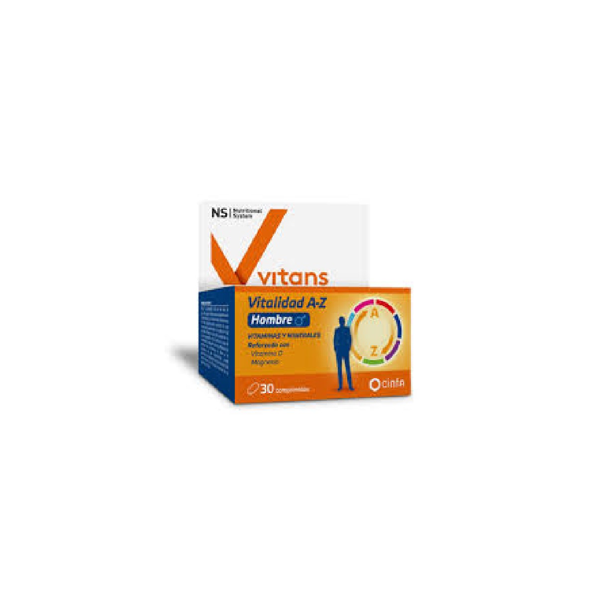 NS VITANS VITALIDAD A-Z HOMBRE 30 COMPRIMIDOS