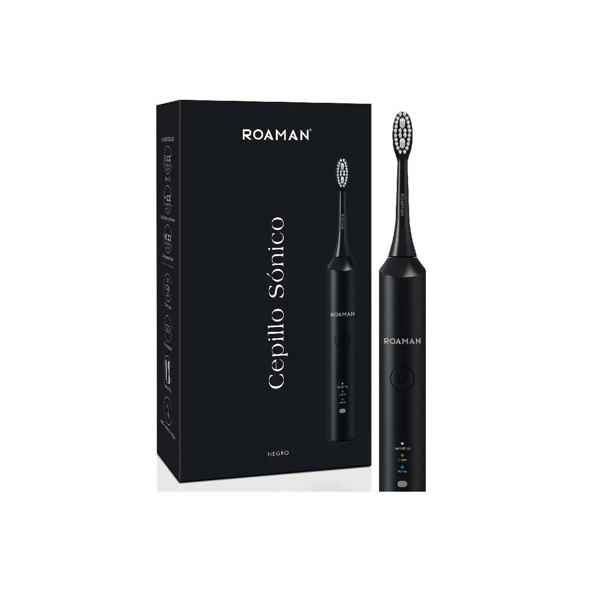 CEPILLO DENTAL SONICO NEGRO ROAMAN