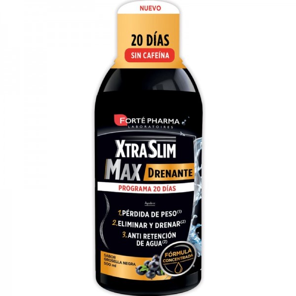 XTRASLIM MAX DRENANTE 500ML SABOR GROSELLA NEGRA