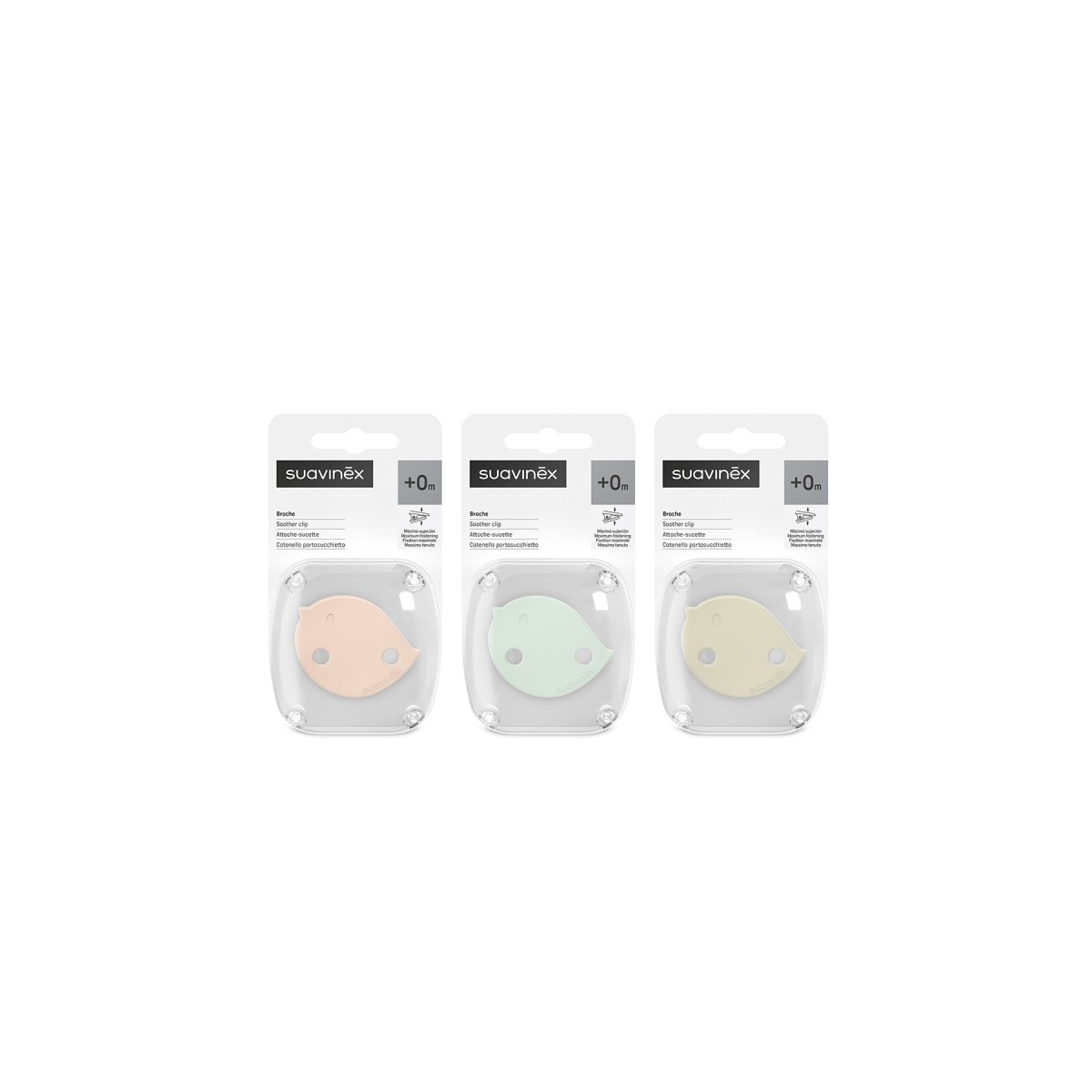 BROCHE SOOTHER CLIP 0M SUAVINEX