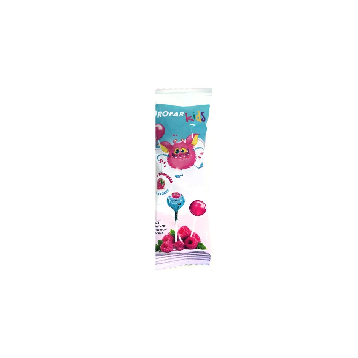 OROFAR KIDS 1 PIRULETA SABOR FRAMBUESA