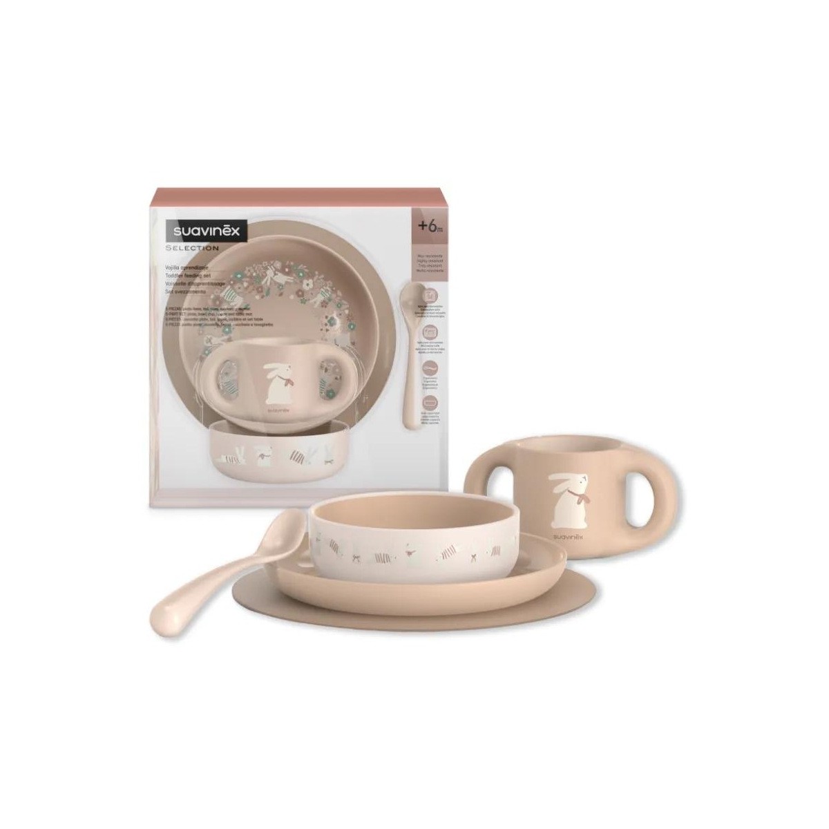 VAJILLA INFANTIL NIÑA 6M