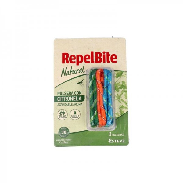 REPELBITE PULSERA CUERDA  CITRONELA 3U