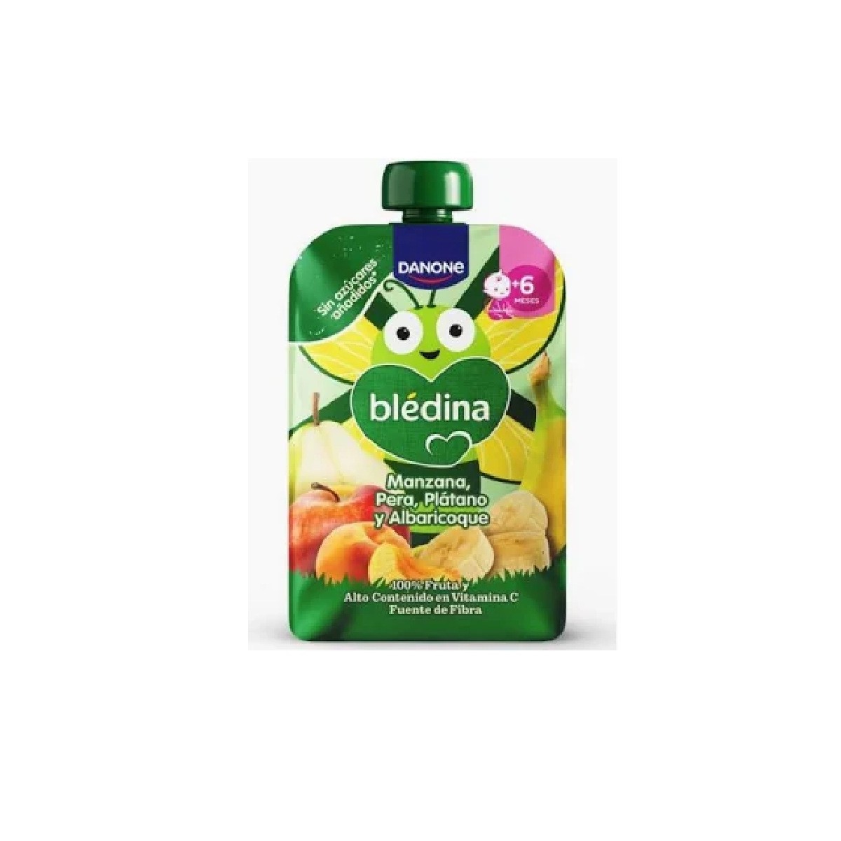 BLEDINA POUCH MANZANA, PERA, PLATANO Y ALBARICOQUE