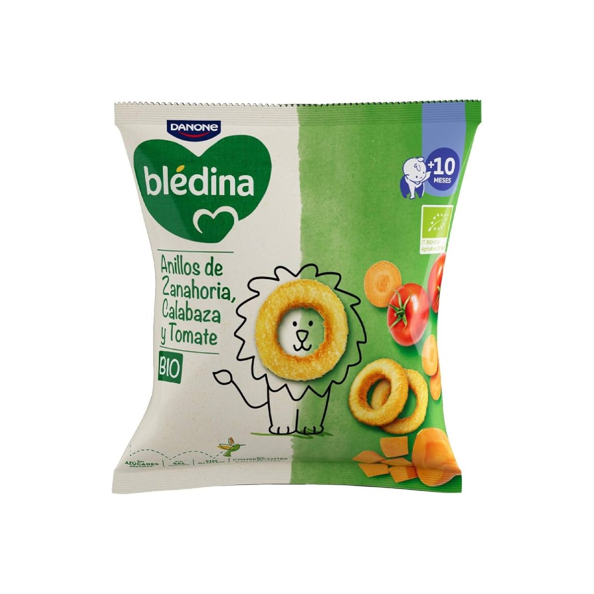 BLEDINA BIO SNACK ANILLOS ZANAHORIA,CALABAZA Y...