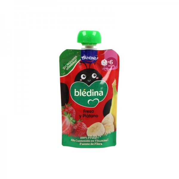 BLEDINA POUCH FRESA Y PLATANO 100G