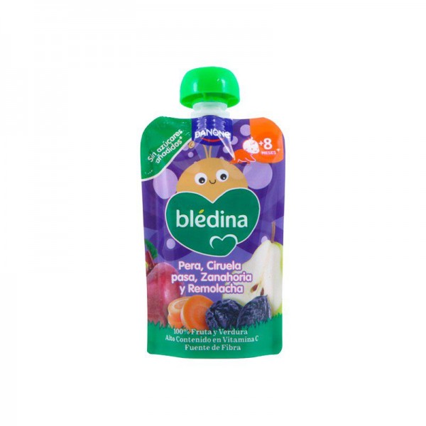 BLEDINA POUCH PERA, CIRUELA, ZANAHORIA Y REMOLACHA 100G