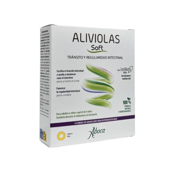 ALIVIOLAS SOFT 14 SOBRES SABOR PIÑA ABOCA