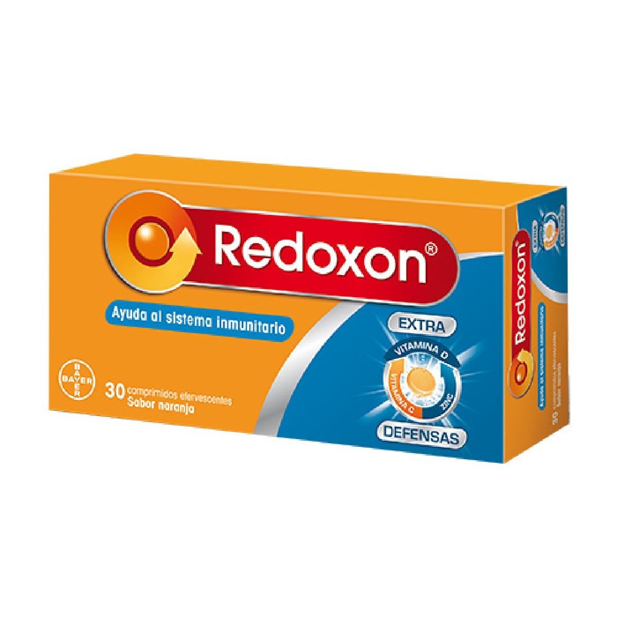 REDOXON DOBLE ACCION 30 COMP EFERVESCENTES NARANJA