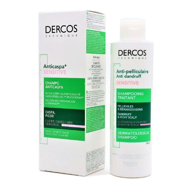 DERCOS TECHNIQUE CHAMPU ANTICASPA SENSIBLE 200 ML