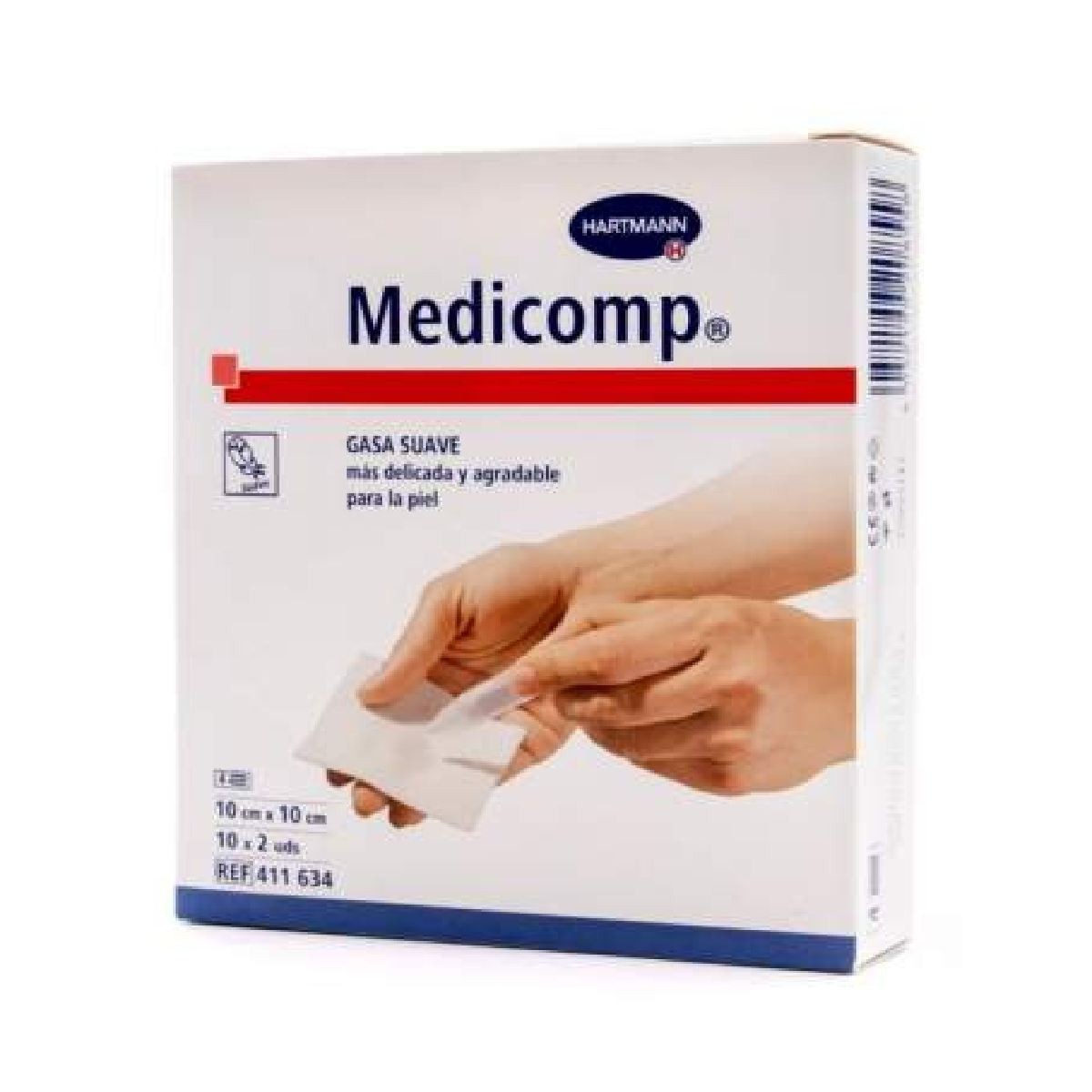 MEDICOMP COMPRESAS NON WOVEN 10 X 10 CM 25...